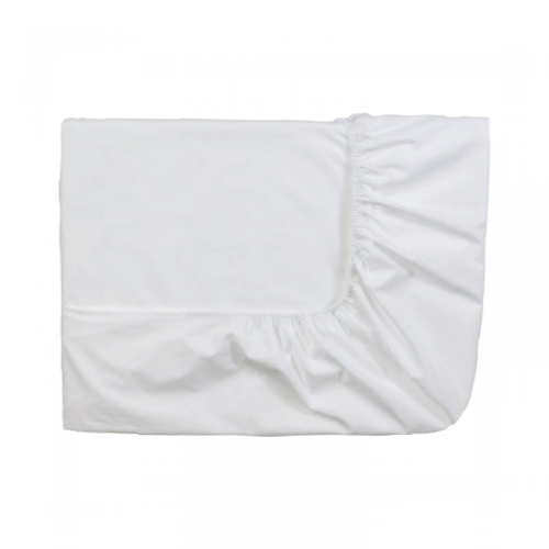 ESSIX Royal Line Cotton Percale Fitted Sheet, white, 120 x 190 cm