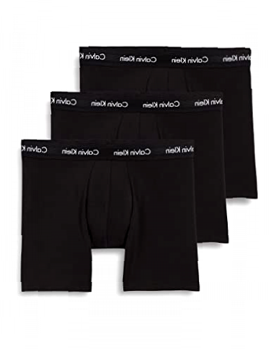 Calvin Klein - Men's Underwear Multipack - Calvin Klein Trunks 3 Pack - Signature Waistband Elastic - Elasticated Cotton - Black - Size M