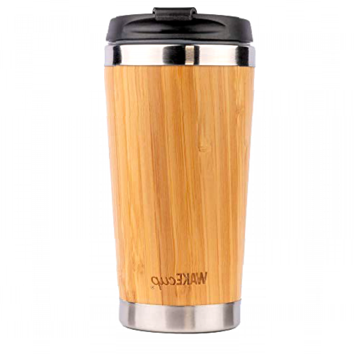 WAKEcup Reusable Bamboo Coffee Cup | 420ml/14oz Reusable Travel Mug | BPA Free | Sustainable | eco Friendly Takeaway Cup