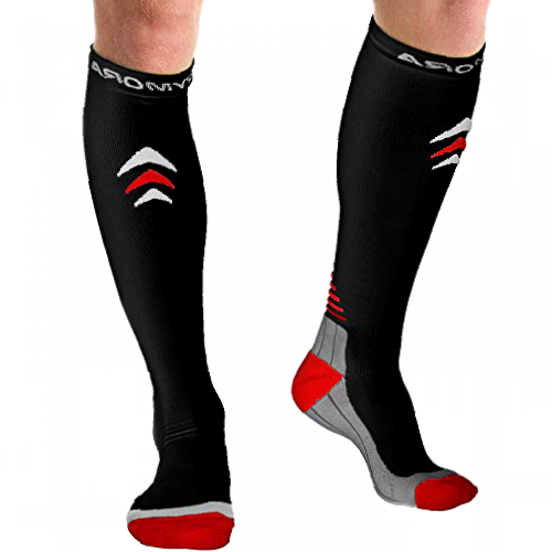 Rymora Compression Socks for Men and Women (Cushioned, Graduated Compression, Seamless)
