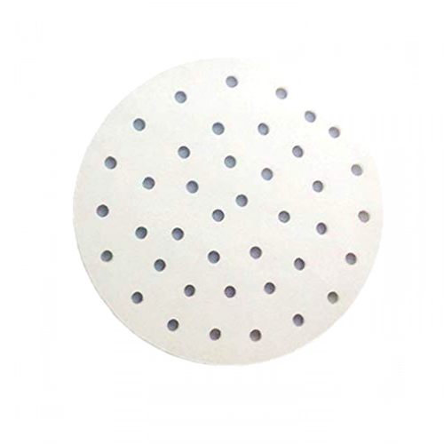 PPX Perforated Parchment Round Bamboo Steamer Paper Liners,diameter 8-10 inch Suitable for Air Fryer,Cooking, Steaming Basket, Vegetables, Dim Sum, 50 Pcs (25.4cm)