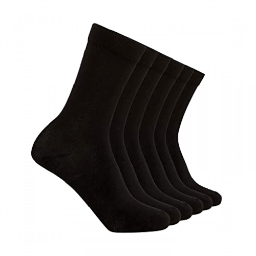 FM London (6-Pack) Bamboo Socks Women | Plain & Patterned Ladies Socks Designed to Feel Soft & Resist Odour | Casual & Formal Womens Socks Suitable for any Occasion | Multicoloured & Black Socks Women