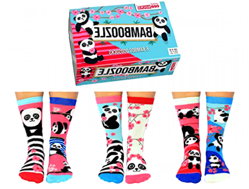 Bamboozle - United Oddsocks - Ladies Box of 6 Odd Socks - UK 4-8 EUR 37-42