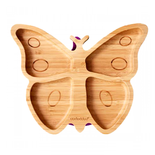 Bubbaboo Bamboo Butterfly Baby Toddler Suction Plate
