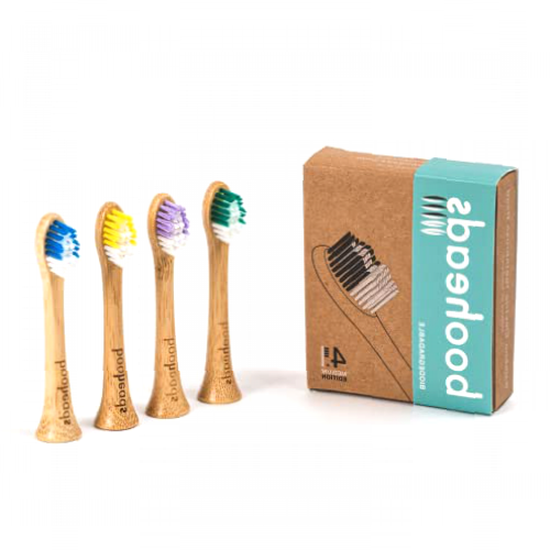 booheads - Bamboo Electric Toothbrush Heads | Biodegradable Eco-Friendly Sustainable Recyclable | Compatible with Sonicare