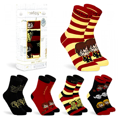 Harry Potter Womens Socks, 5 Pairs Ladies Socks 4-7 UK, Harry Potter Gifts