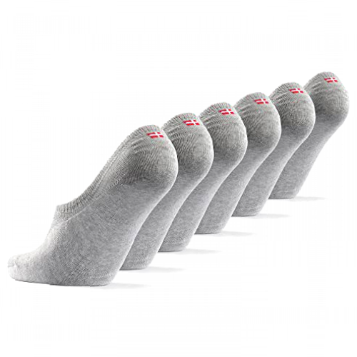 No Show Bamboo Socks, 6 Pack (Grey, 9-12)