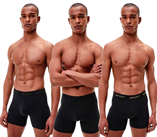 Calvin Klein - Men's Underwear Multipack - Calvin Klein Trunks 3 Pack - Signature Waistband Elastic - Elasticated Cotton - Black/Multi Waist - Size S