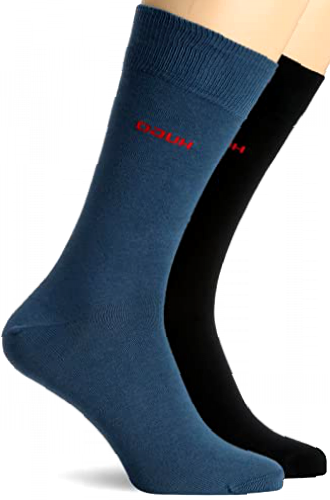 HUGO Men's 2P RS UNI Colors CC Socks, Dark Blue404, 43-46