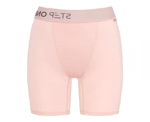 Step One Womens Bamboo Boxer Brief (Pink, Large)