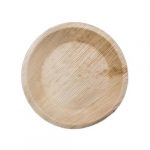 ECO Leaf | 25 Pack Disposable Palm Leaf Plates | Round | Eco Friendly | Biodegradable | Picnic, Wedding Party Dinnerware| Like Wooden Bamboo Plates | 6" / 15cm (Deep)