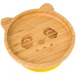 bamboo bamboo ® Baby Plate– Kids and Toddler Suction Cup Bamboo Plate for Babies | Non-Toxic | Cool to The Touch | Ideal for Baby-Led Weaning (Panda, Yellow)