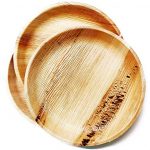 Areca Palm Leaf Eco-friendly Disposables Plates (Pack of 25 pcs) (10" Round), Compostable Eco-Friendly Party Plates, Biodegradable Disposable Party Plates