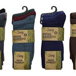 Soxy Mens Bamboo Socks - 12 Pairs - Super Soft Anti Bacterial Socks - Dark Assorted Colours - UK Size 6-11
