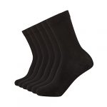 FM London (6-Pack) Bamboo Socks Women | Plain & Patterned Ladies Socks Designed to Feel Soft & Resist Odour | Casual & Formal Womens Socks Suitable for any Occasion | Multicoloured & Black Socks Women