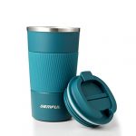 GEMFUL Travel Mug Thermal Double Walled Stainless Steel Leakproof Coffee Cup for Hot & Cold Drinks 510ml/18oz
