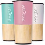 drinqright™ Travel Mugs for Hot Drinks | Insulated Coffee Mug x Iced Coffee Cup with Lid | Reusable Coffee Cups Made with Stainless Steel & Bamboo | Thermos Mug/Thermal Flask | 430ml (Baby Pink)