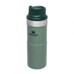 Stanley Trigger Action Travel Mug 0.35L / 12OZ Hammertone Green Leakproof - Tumbler for Coffee, Tea and Water - BPA - Stainless-Steel Travel Cup - Dishwasher Safe -