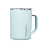 Corkcicle Origins Coffee Mug | Triple Insulated Stainless Steel Travel Coffee Cup with Handle | Reusable Coffee Mug | Double Walled Insulated Travel Mug | 16oz / 475ml | Powder Blue