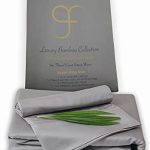GF 100% Organic Bamboo 300tc Luxurious sateen weave Bedding Set Duvet Cover, Extra Deep 40cm Fitted Sheet, 2 x Pillow Cases (Grey, King)