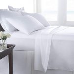AmigoZone 400 Thread Count Egyption Cotton Fitted Bed Sheet, Double Fitted Sheet - White