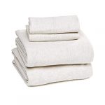 Amazon Basics Heather Cotton Jersey Bed Sheet Set - King, Oatmeal