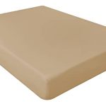 NIYS Luxury Bedding 100% Egyptian Cotton 10"/25CM Fitted Sheets (Beige, Double)