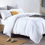 Euphoric Gifts 100% Pure Cotton (Egyptian Cotton) KING SIZE 4 Piece Duvet Cover Bed Set in Plain White - Includes Fitted Sheet & Pillowcases