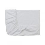 ESSIX Royal Line Cotton Percale Fitted Sheet, white, 120 x 190 cm