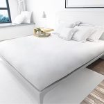 Fabriza 100% Egyptian Cotton High Thread Count White King Size Fitted Sheets 30 CM, Comfortable, Soft Breathable King Size Deep Fitted Sheet Anti-Allergy, Bed Bug Proof Elastically Fit Your Mattress