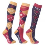 Toggi Women's Chestermere Socks (Pack of 3) - Navy, Size 4-8