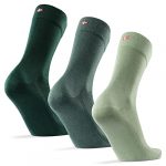 Bamboo Dress Socks 3 Pack, for Men & Women, Super Soft, Breathable, Premium Comfort (Multicolour: 1 x light green, 1 x medium green, 1 x dark green, UK 6-8 // EU 39-42)
