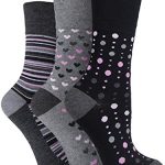 6x Pairs of Ladies Bamboo Gentle Grip HoneyComb Top Non Elastic Socks by SockShop/UK 4-8 Eur 37-42
