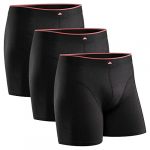 DANISH ENDURANCE Bamboo Trunks Underwear for Men 3 Pack, Breathable, Soft, Cool Dry Boxer Briefs (Black, Large)