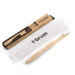 t-brush NONO Bamboo Toothbrush Ultra Soft White | Ergonomic Special Design | Rounded 20.000 Bristle Tips | Safest for The Most Gentle Gums | Eco-Friendly Vegan Cruelty-Free BPA-Free | in Craft Paper