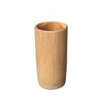 Auzest Bamboo Toothbrush Single Storage Tumbler | 100% Natural, Handmade, Plastic Free Eco-Friendly. Multipurpose for toothbrushes, pen and pencil pot, storage organiser, drinking cup.