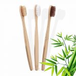 Soft Bristle Bamboo Toothbrush Natural Wooden Eco Friendly Biodegradable Handle Adult Bpa Free Tooth Brushes Plastic Free Wooden Handle Toothbrush for Adult and Kids (Pack of 3)