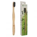 Natural Biodegradable Bamboo Charcoal Toothbrush for Adults-Organic Wooden Toothbrush, with Soft Charcoal Bristles for Teeth Whitening and Sensitive Gums by Pure Earth Essentials