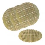 6.5 Inch Dia Green Bamboo Steamer liners Kitchen Mat Rack Steamer Pad Inserts, 4 Pieces